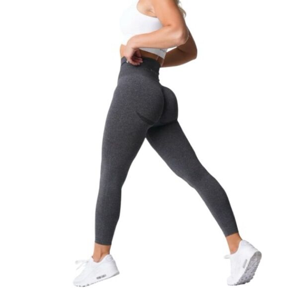 NVGTN Black Speckled Curve Seamless Leggings, Size XS - Picture 8 of 8